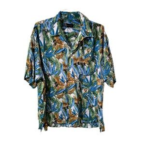 Diamante Vintage Tropical Button Up